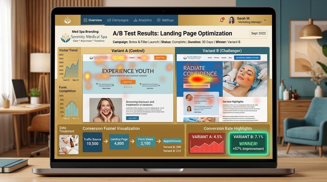 Conversion rate optimization for med spa websites