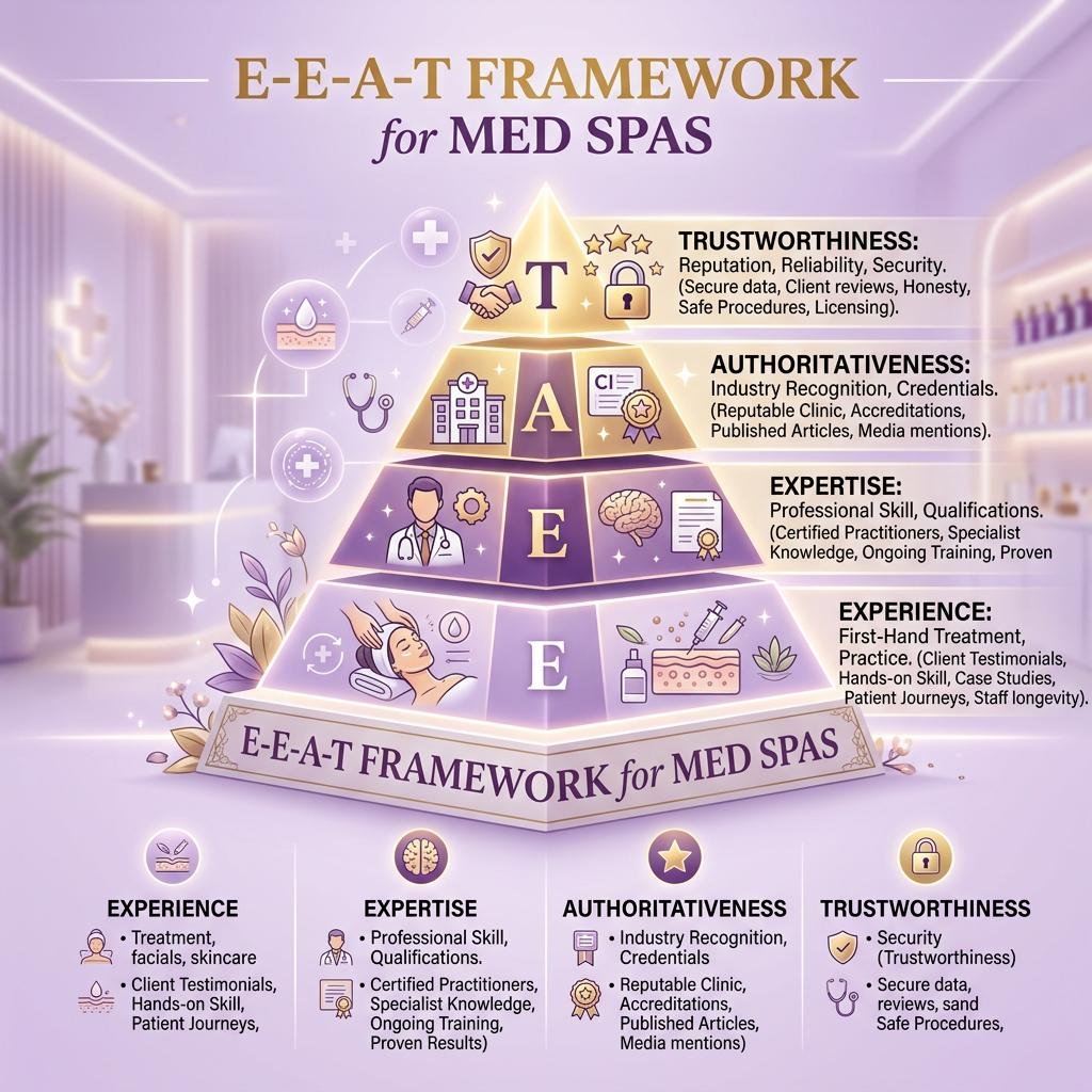 E-E-A-T for Med Spas: Building Authority That Google & Patients Trust 6 Infographic