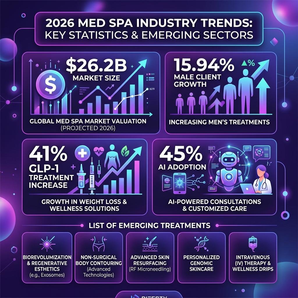 Med Spa Industry Trends 2026: Market Data, Growth & Opportunities 6 Infographic