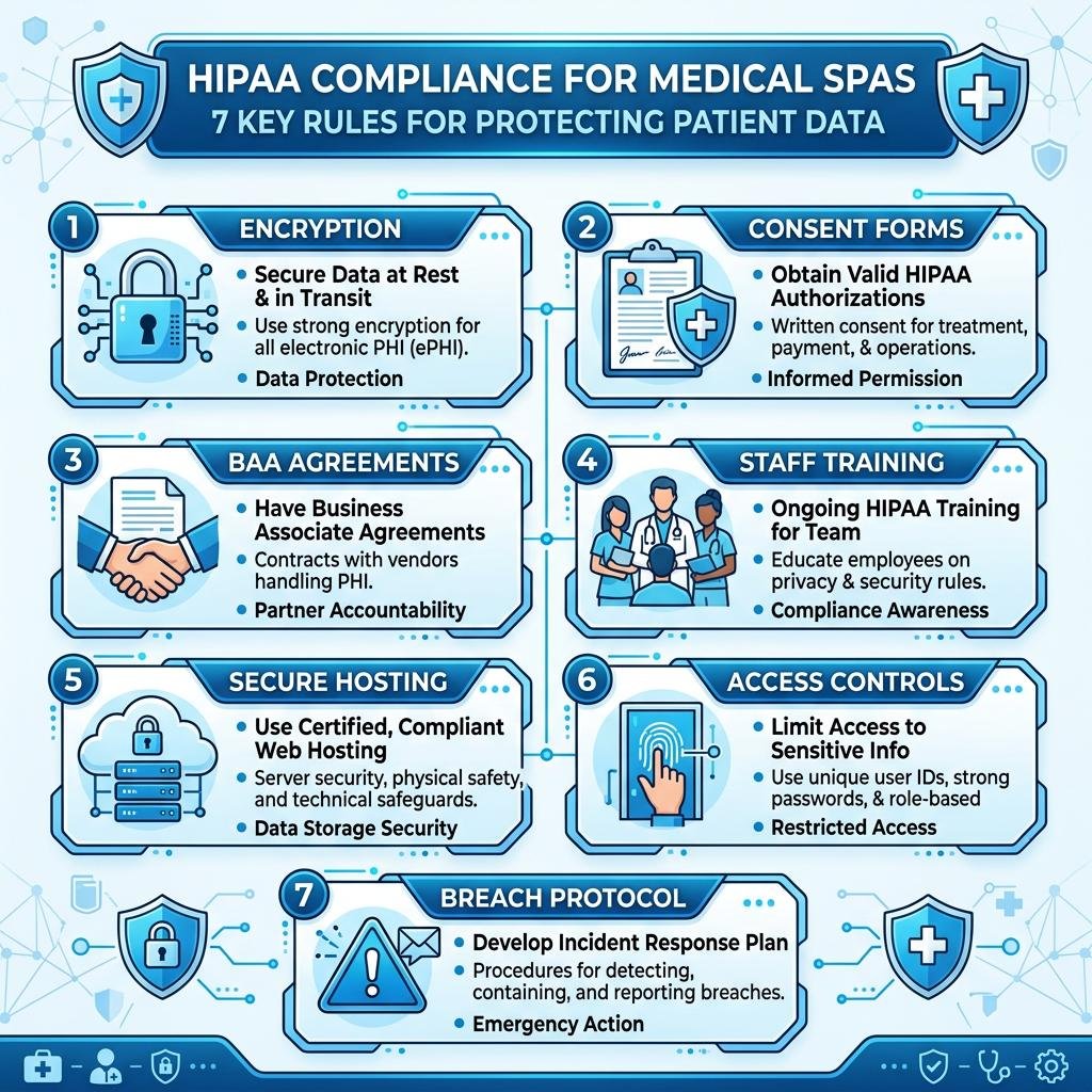 HIPAA-Compliant SEO: What Med Spas Must Know to Avoid Penalties 6 Infographic
