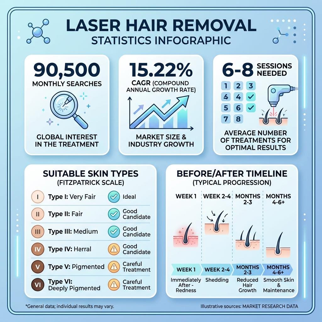 Laser Hair Removal SEO: Capturing the 90,500 Monthly Searchers 6 Infographic