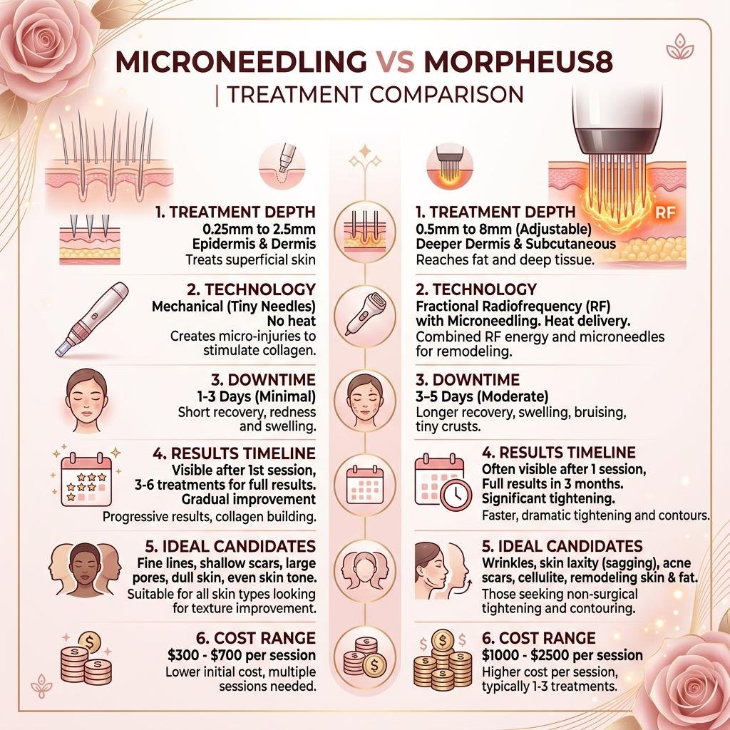 Microneedling & Morpheus8 SEO: Ranking for RF Microneedling Searches 6 Infographic