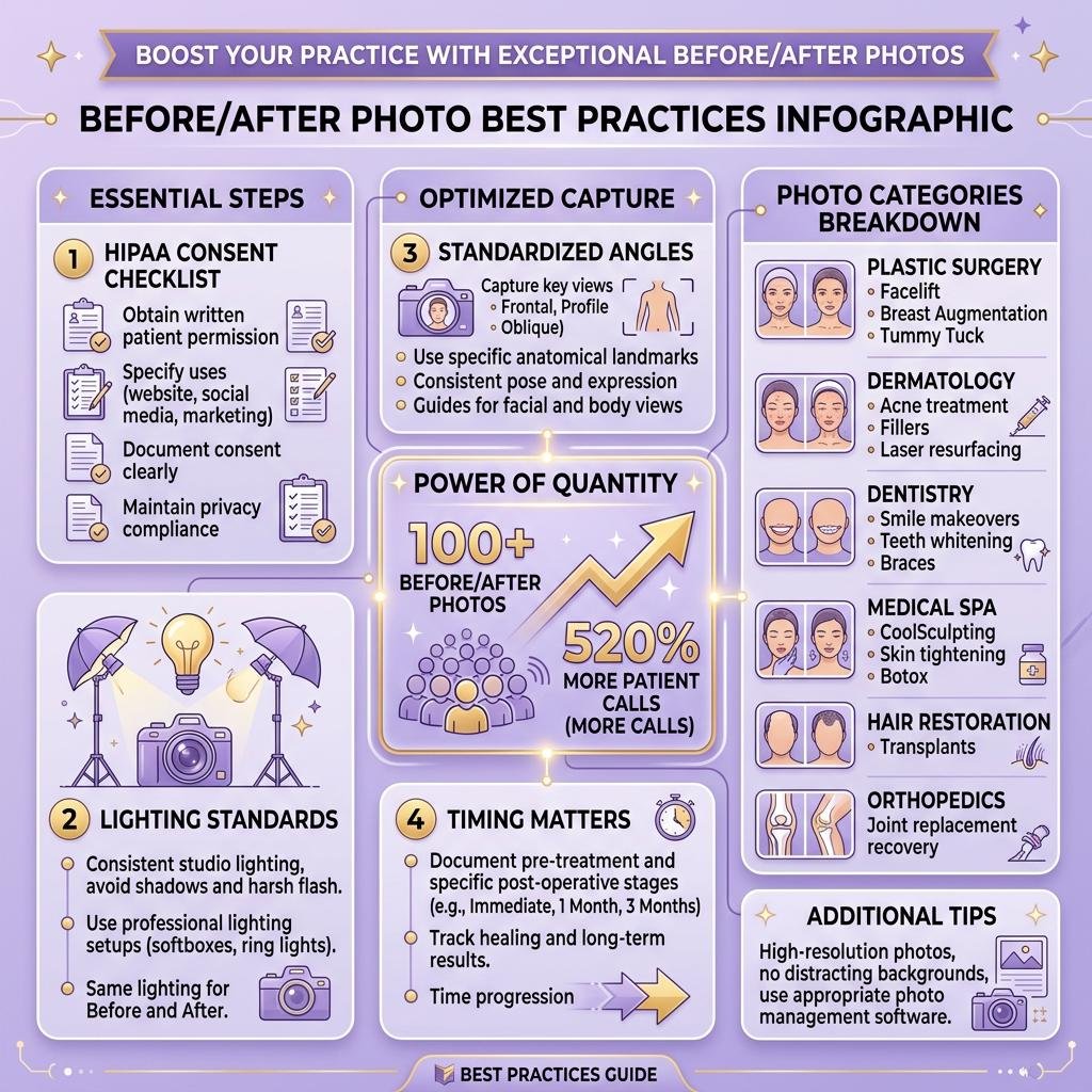 Before & After Photos: HIPAA-Compliant Strategy for SEO & Conversions 6 Infographic