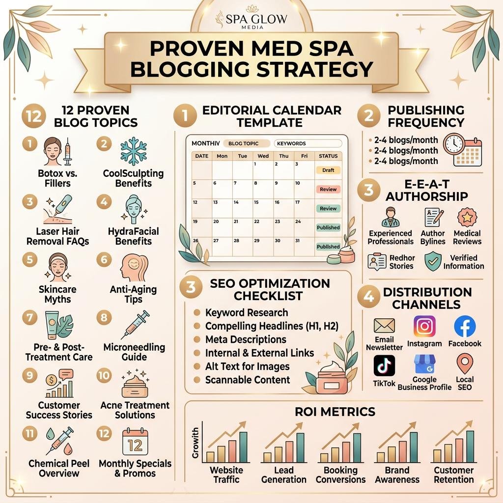 Med Spa Blogging Strategy: Content That Ranks and Converts Patients 5 Infographic - Med Spa Blogging Strategy: Content That Ranks and Converts Patients