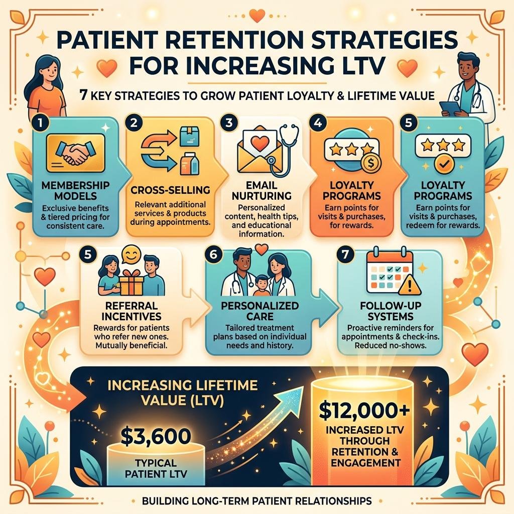 Patient Retention Strategies for Med Spas: Increasing Lifetime Value 5 Infographic - Post 36